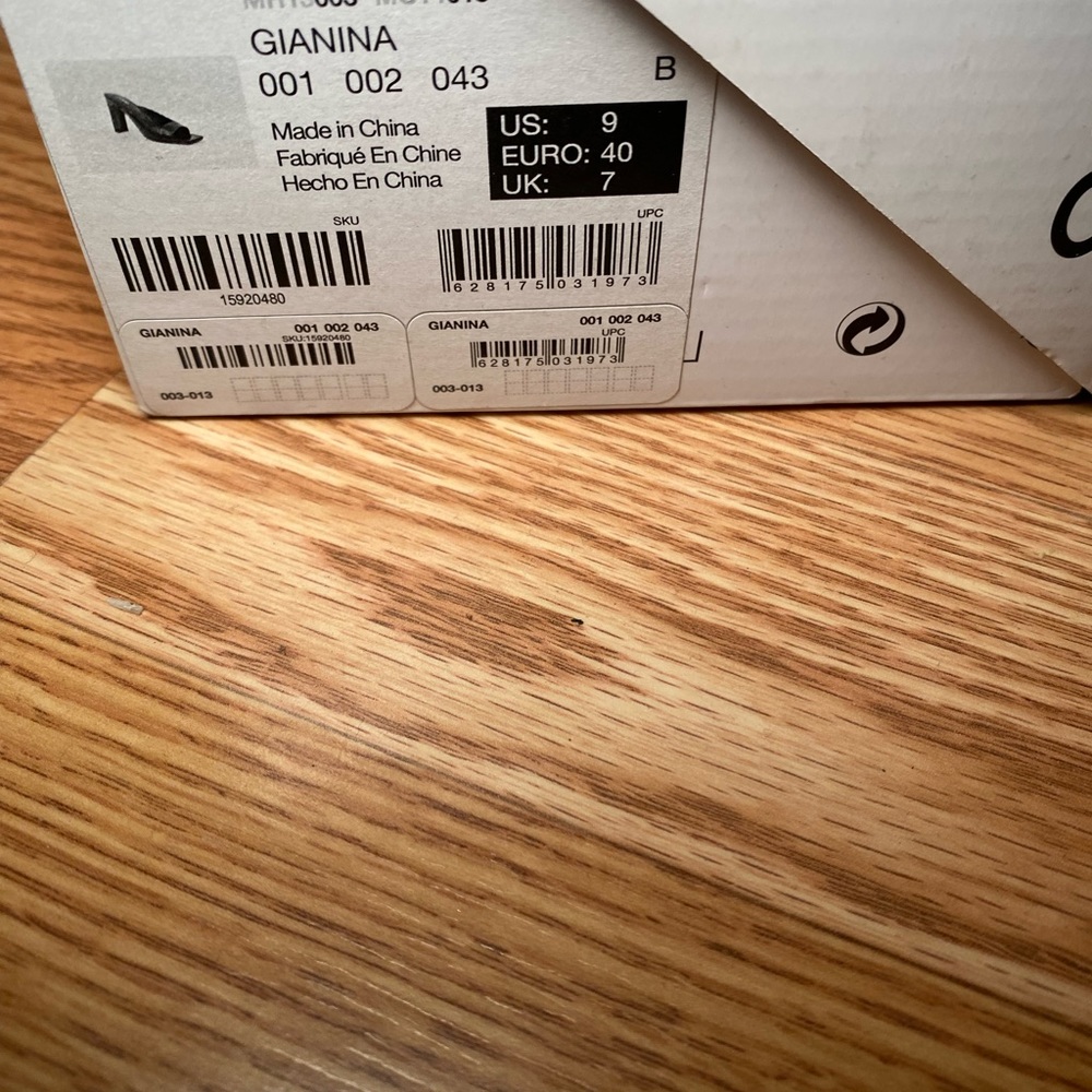 Square Toe Open Toe Heel. Size 9 Mule Style - image 3